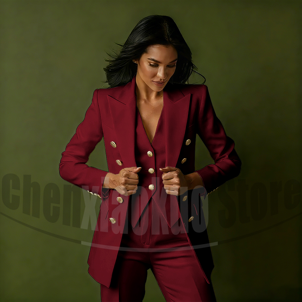 Women's Double Breasted Three  - огляд і ціна Women Formal Wear Blazers