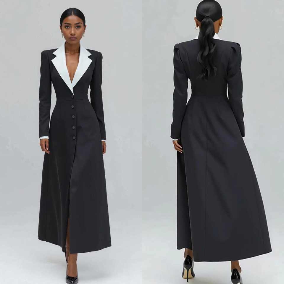 A Line Women Long Blazer Jacke - огляд і ціна Women'S Formal Jackets To Wear With Dresses