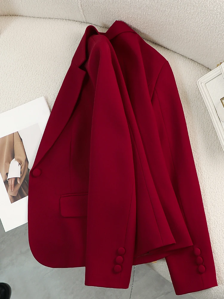 Women Blazer Ladies Red Green  - огляд і ціна Formal Winter Wear Women Jacket