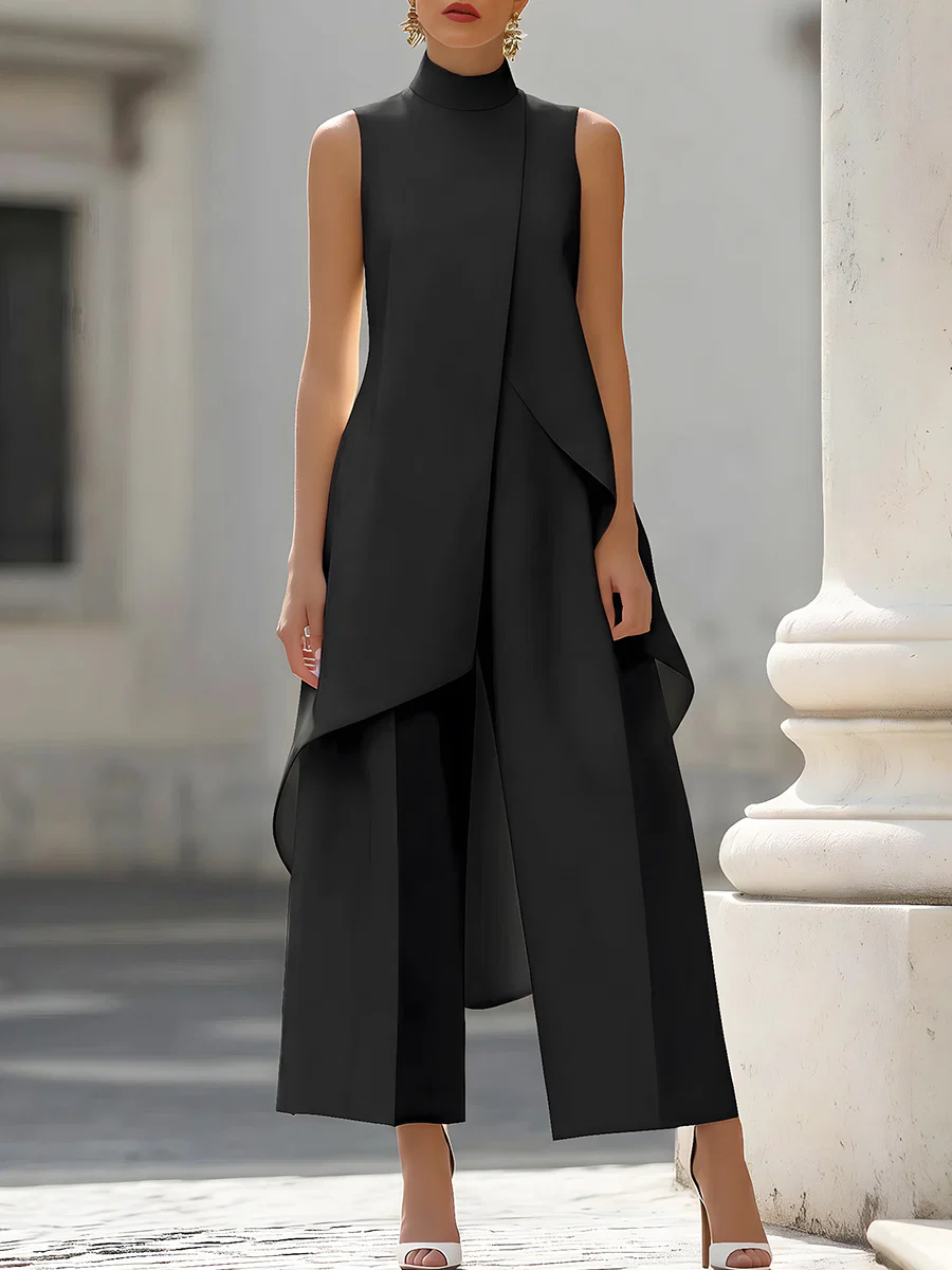 Sleeveless High Neck Asymmetri - огляд і ціна Women'S Elegant Formal Wear