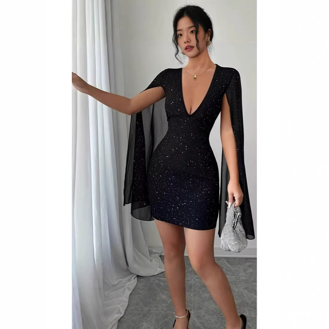 V Neck Bodycon Midi Dress Eleg - огляд і ціна Women'S Elegant Formal Wear