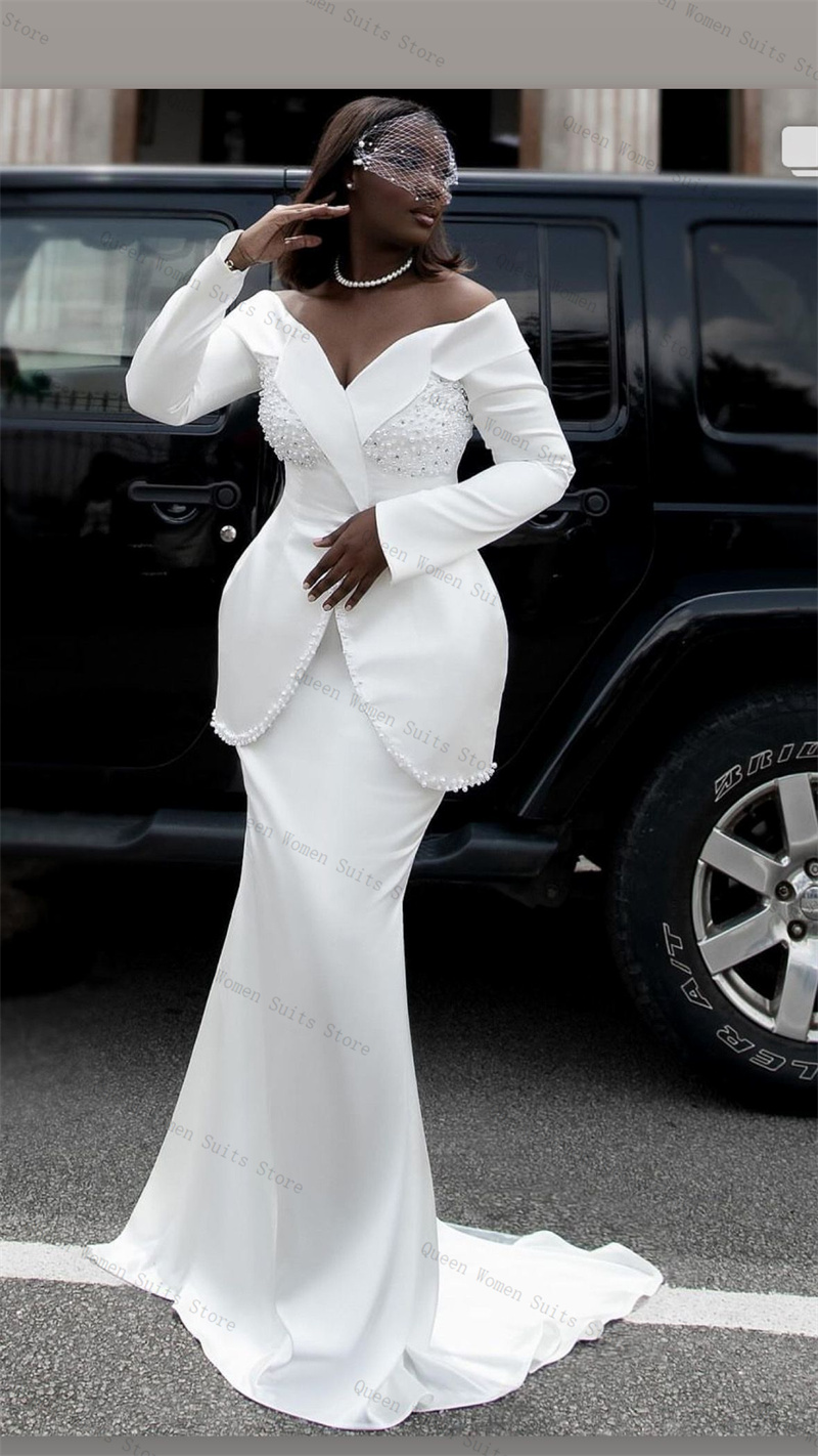 White Pearls Women Suit Skirt  - огляд і ціна Women'S Formal Jackets To Wear With Dresses