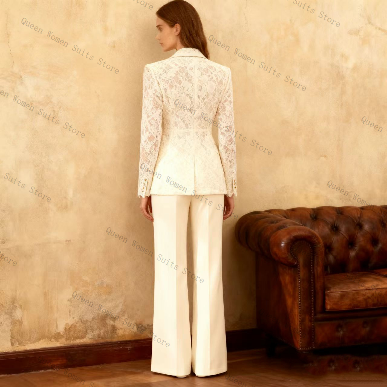 White Lace Women Suit Pants Se - огляд і ціна Women'S Formal Jackets To Wear With Dresses
