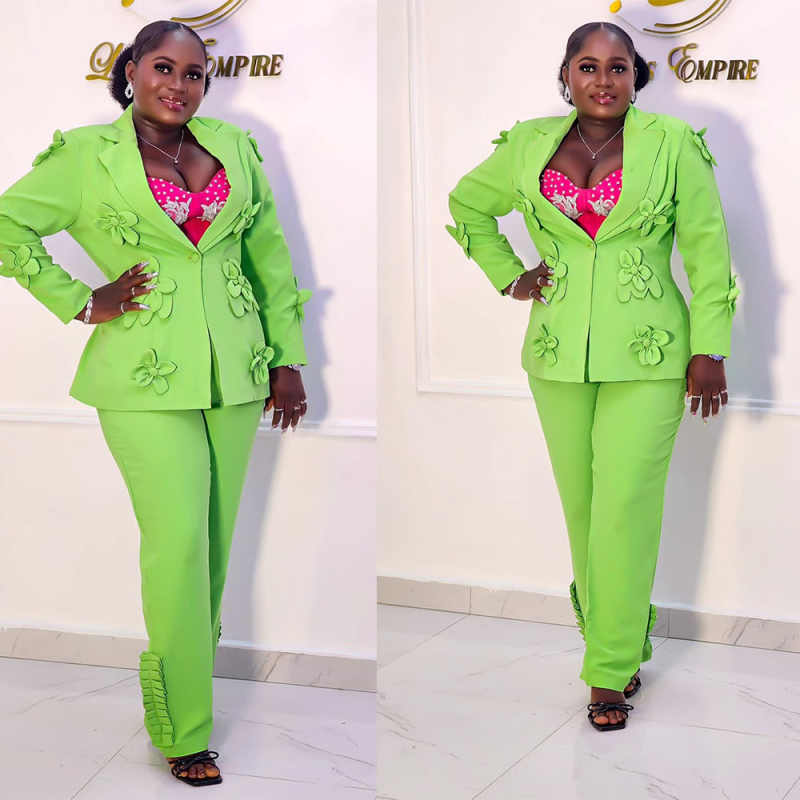 Plus Size Green Women Blazer S - огляд і ціна Women'S Formal Wear Plus Size