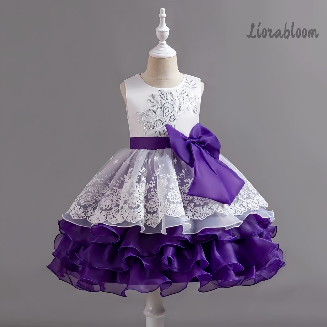 Girls' Dress With Large Bow Sl - огляд і ціна Women'S Elegant Formal Wear