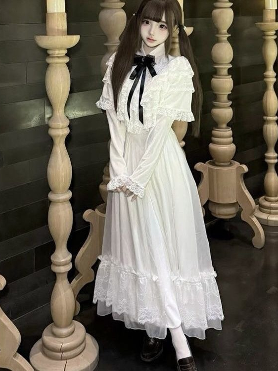 Japanese Short Sleeve Bow Lace - огляд і ціна Women'S Elegant Formal Wear
