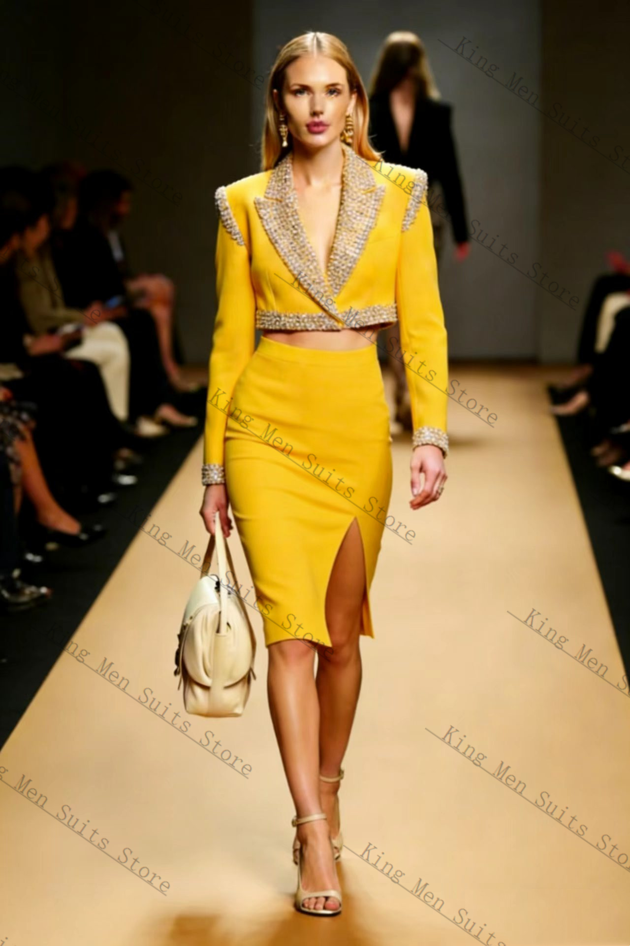Yellow Crystals Women Suit Ski - огляд і ціна Women'S Formal Jackets To Wear With Dresses