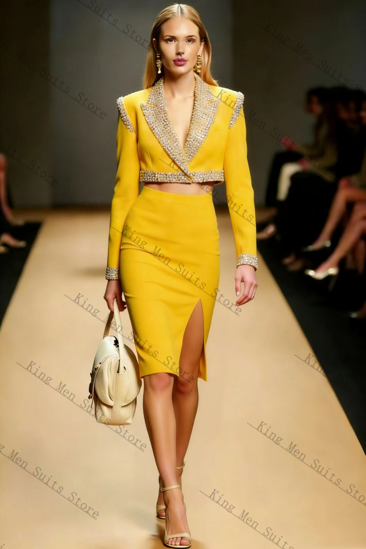 Yellow Crystals Women Suit Ski - огляд і ціна Women'S Formal Jackets To Wear With Dresses
