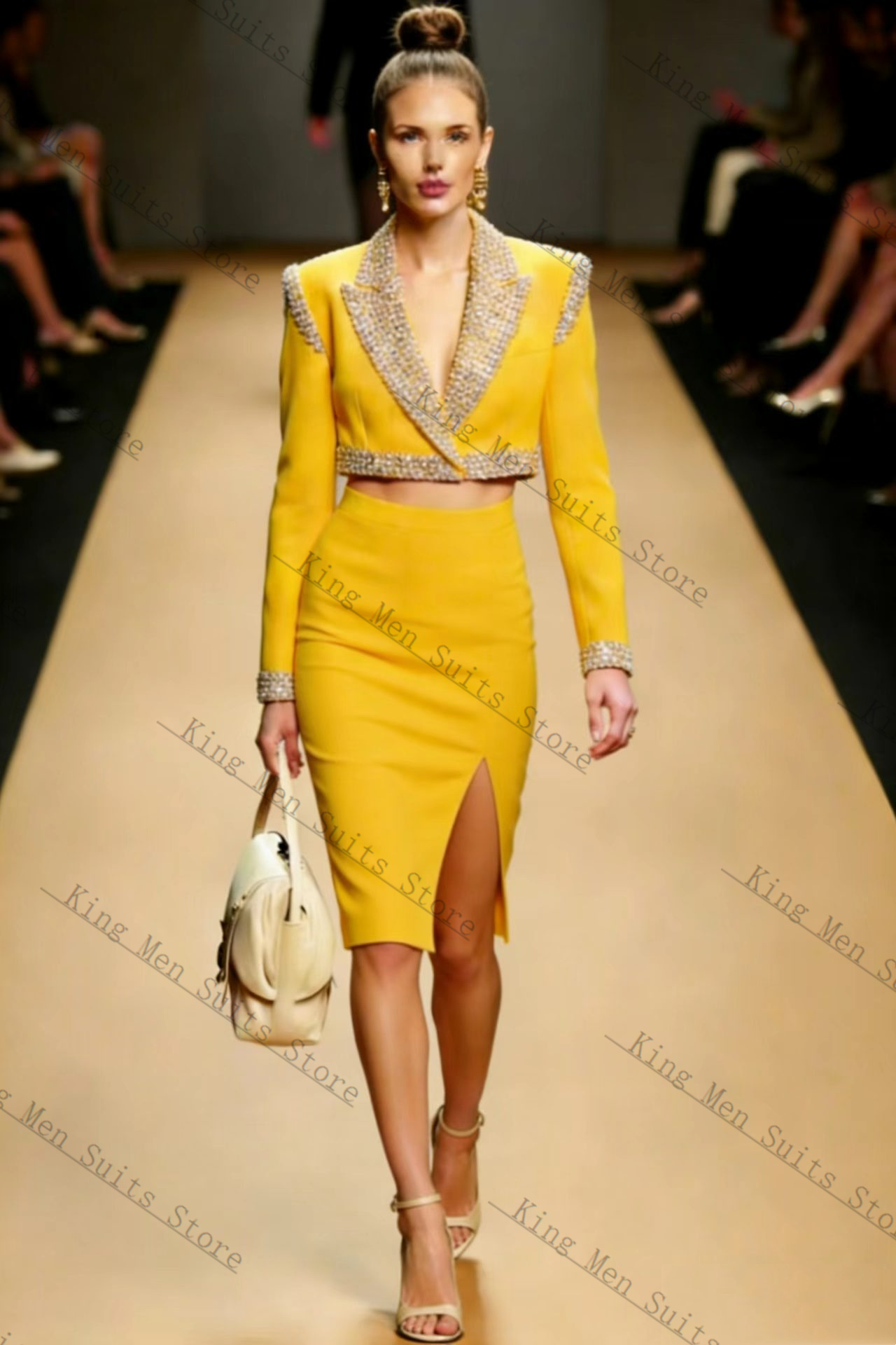 Yellow Crystals Women Suit Ski - огляд і ціна Women'S Formal Jackets To Wear With Dresses