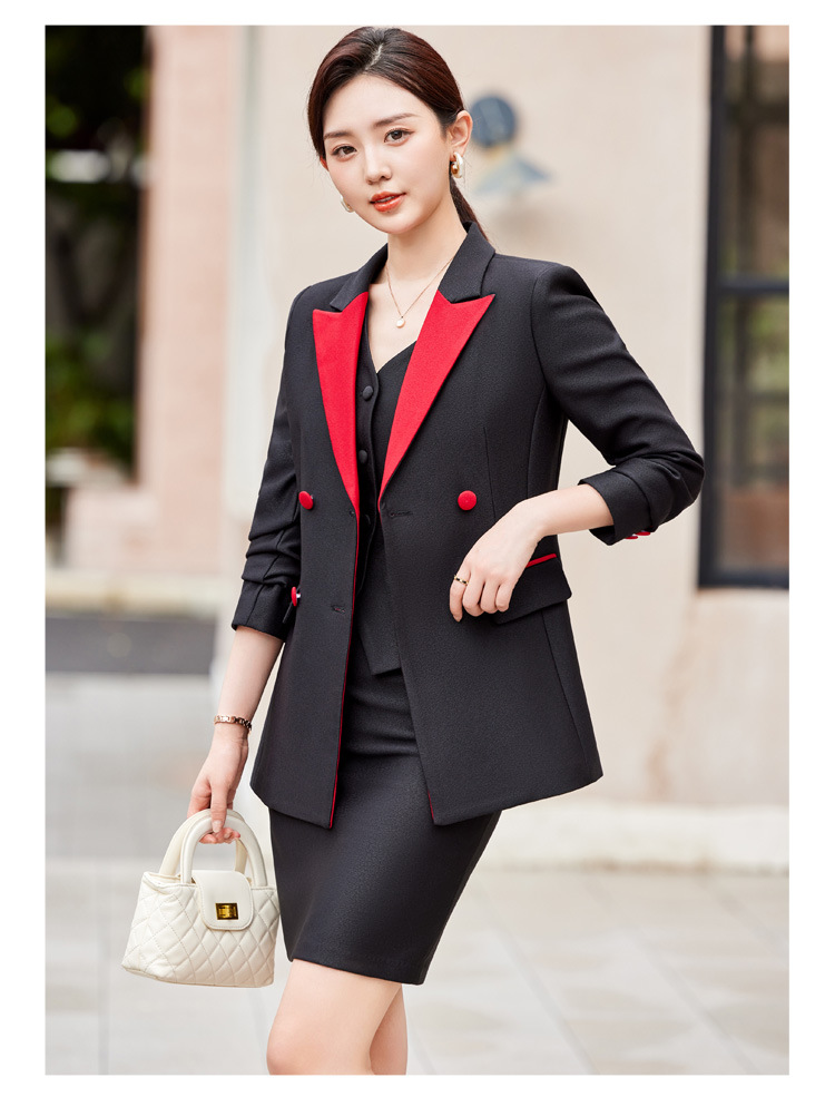 2024 Elegant Red Black Women P - огляд і ціна Formal Winter Wear Women Jacket