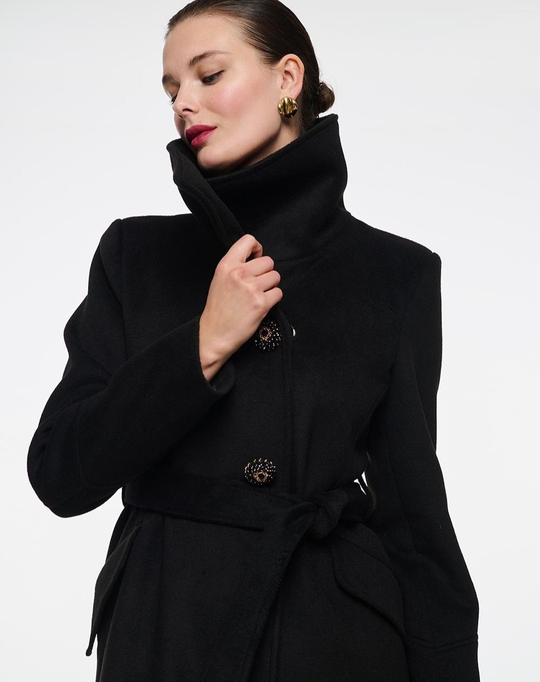 Vintage Black Stand Collar Wom - огляд і ціна Women'S Formal Wear Plus Size
