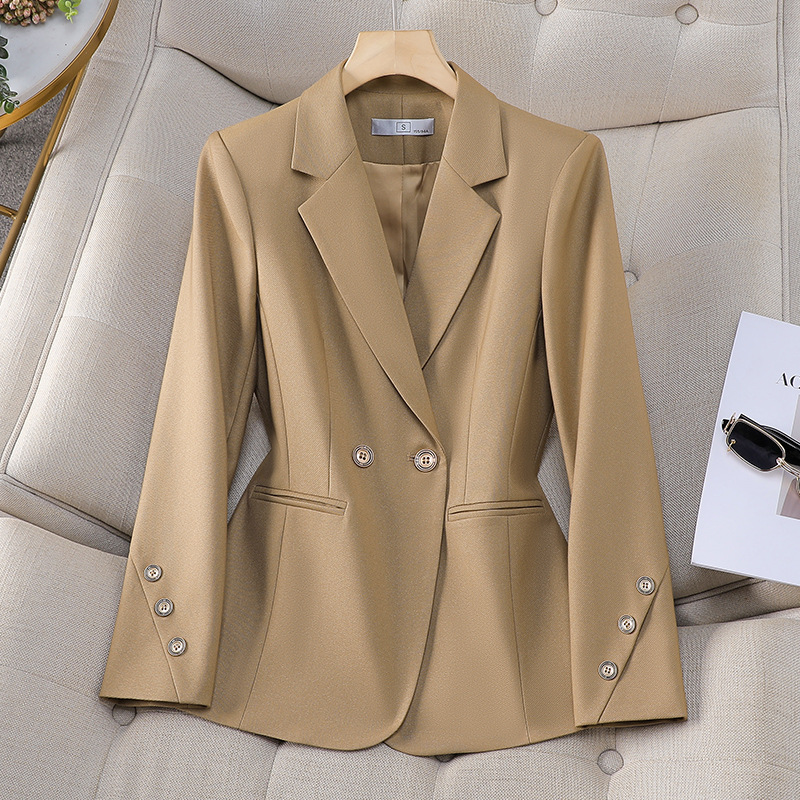 Women Double Breasted Solid Bl - огляд і ціна Formal Winter Wear Women Jacket