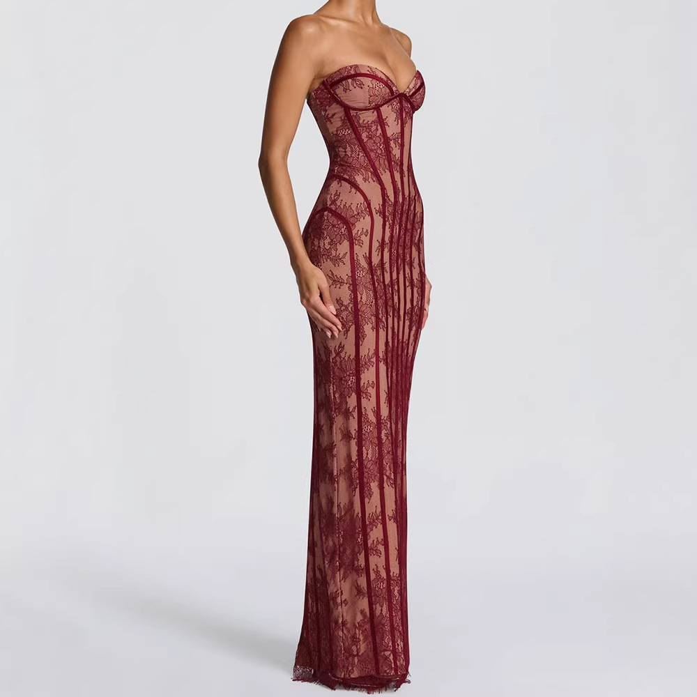 Strapless Bodycon Maxi Dress f - огляд і ціна Women'S Elegant Formal Wear