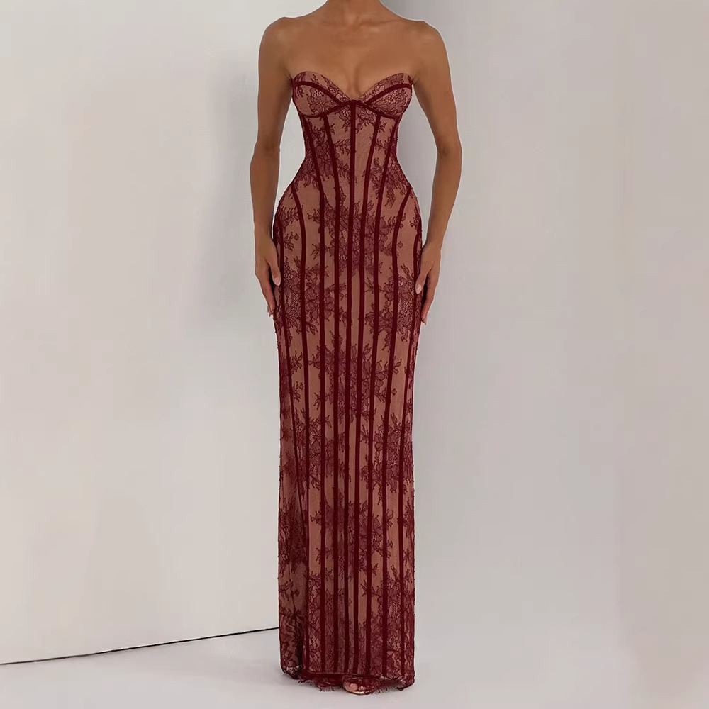 Strapless Bodycon Maxi Dress f - огляд і ціна Women'S Elegant Formal Wear