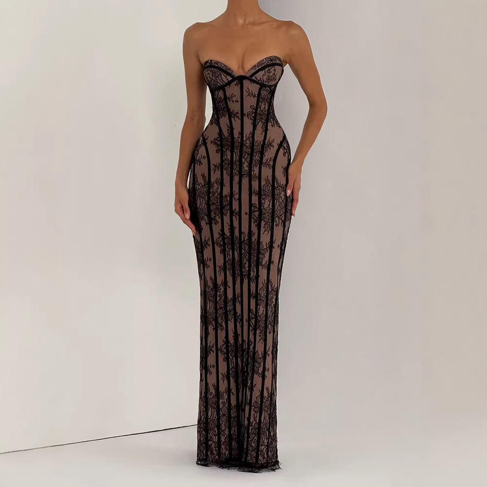 Strapless Bodycon Maxi Dress f - огляд і ціна Women'S Elegant Formal Wear